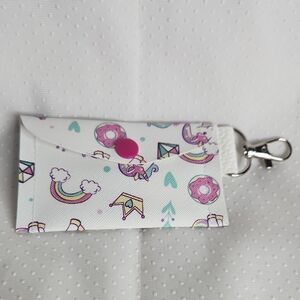 Kids Rainbow and Donut Keychain Pouch